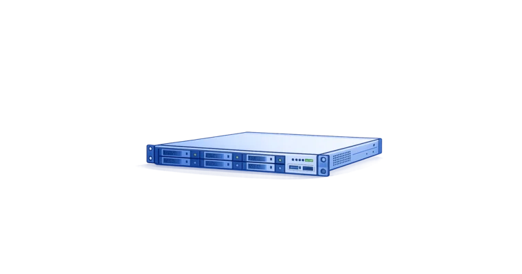 1U rack serveris