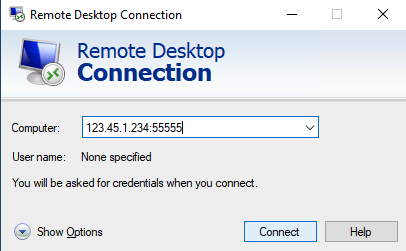 How to connect to windows remote desktop
